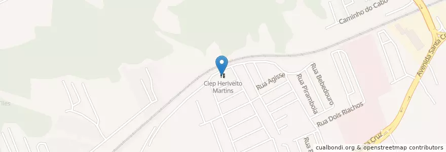 Mapa de ubicacion de Ciep Herivelto Martins en Brazilië, Regio Zuidoost, Rio De Janeiro, Região Geográfica Imediata Do Rio De Janeiro, Região Metropolitana Do Rio De Janeiro, Região Geográfica Intermediária Do Rio De Janeiro, Rio De Janeiro.