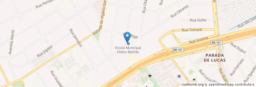 Mapa de ubicacion de Escola Municipal Heitor Beltrão en Brezilya, Güneydoğu Bölgesi, Rio De Janeiro, Região Geográfica Imediata Do Rio De Janeiro, Região Metropolitana Do Rio De Janeiro, Região Geográfica Intermediária Do Rio De Janeiro, Rio De Janeiro.