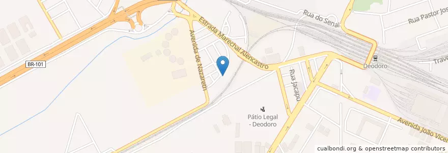 Mapa de ubicacion de Escola Municipal Deodoro en 브라질, 남동지방, 리우데자네이루, Região Metropolitana Do Rio De Janeiro, Região Geográfica Imediata Do Rio De Janeiro, Região Geográfica Intermediária Do Rio De Janeiro, 리우데자네이루.