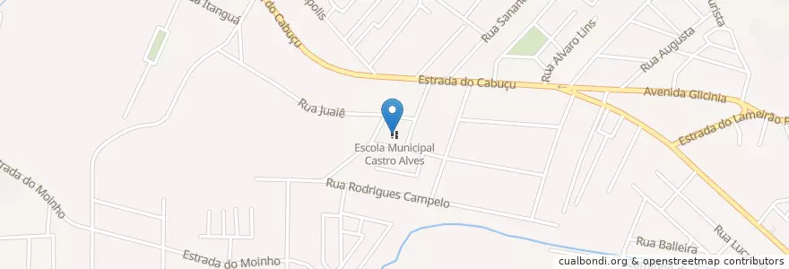Mapa de ubicacion de Escola Municipal Castro Alves en 브라질, 남동지방, 리우데자네이루, Região Geográfica Imediata Do Rio De Janeiro, Região Metropolitana Do Rio De Janeiro, Região Geográfica Intermediária Do Rio De Janeiro, 리우데자네이루.