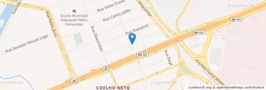 Mapa de ubicacion de Escola Municipal Monte Castelo en ブラジル, 南東部地域, リオ デ ジャネイロ, Região Geográfica Imediata Do Rio De Janeiro, Região Metropolitana Do Rio De Janeiro, Região Geográfica Intermediária Do Rio De Janeiro, リオデジャネイロ.
