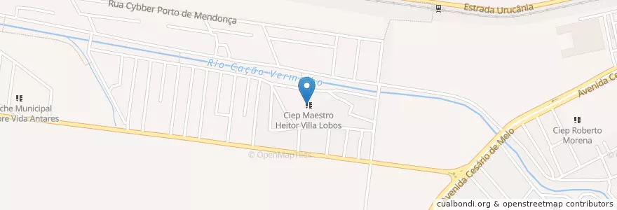 Mapa de ubicacion de Ciep Maestro Heitor Villa Lobos en 브라질, 남동지방, 리우데자네이루, Região Geográfica Imediata Do Rio De Janeiro, Região Metropolitana Do Rio De Janeiro, Região Geográfica Intermediária Do Rio De Janeiro, 리우데자네이루.