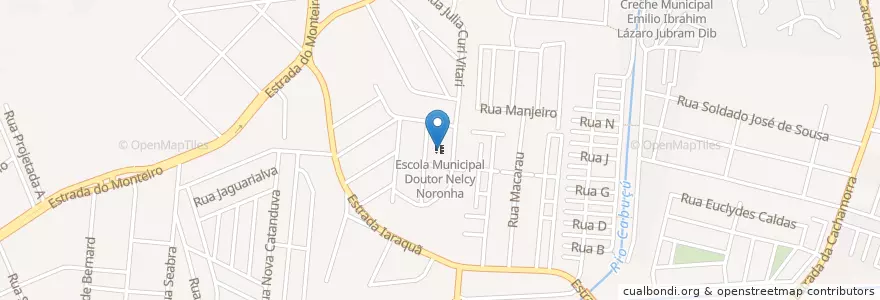 Mapa de ubicacion de Escola Municipal Doutor Nelcy Noronha en ブラジル, 南東部地域, リオ デ ジャネイロ, Região Metropolitana Do Rio De Janeiro, Região Geográfica Imediata Do Rio De Janeiro, Região Geográfica Intermediária Do Rio De Janeiro, リオデジャネイロ.