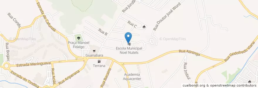 Mapa de ubicacion de Escola Municipal Noel Nutels en 브라질, 남동지방, 리우데자네이루, Região Geográfica Imediata Do Rio De Janeiro, Região Metropolitana Do Rio De Janeiro, Região Geográfica Intermediária Do Rio De Janeiro, 리우데자네이루.