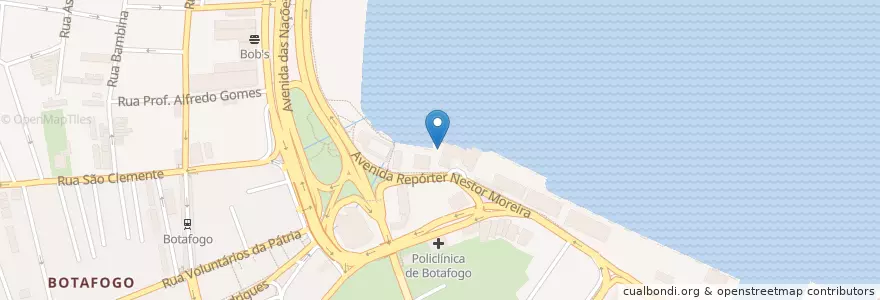 Mapa de ubicacion de 1º Grupamento Marítimo Botafogo en ブラジル, 南東部地域, リオ デ ジャネイロ, Região Metropolitana Do Rio De Janeiro, Região Geográfica Imediata Do Rio De Janeiro, Região Geográfica Intermediária Do Rio De Janeiro, リオデジャネイロ.