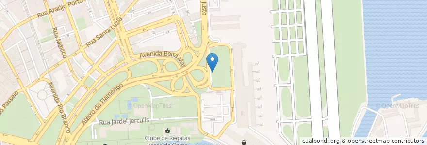 Mapa de ubicacion de Corpo de Bombeiros Aeroporto Santos Dumont en برزیل, منطقه جنوب شرقی برزیل, ریودو ژانیرو, Região Geográfica Imediata Do Rio De Janeiro, Região Metropolitana Do Rio De Janeiro, Região Geográfica Intermediária Do Rio De Janeiro, ریودو ژانیرو.