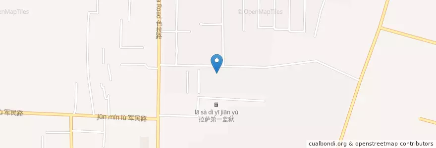Mapa de ubicacion de 扎细街道 en 중국, 티베트 자치구, ལྷ་ས་གྲོང་ཁྱེར་ / 拉萨市 / Lhasa, ཁྲིན་ཀོན་ཆུས་ / 城关区 / Chengguan, 扎细街道.