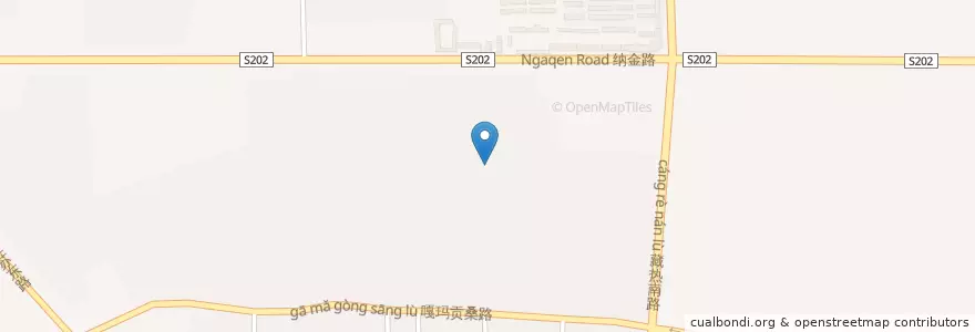 Mapa de ubicacion de 嘎玛贡桑街道 en 中国, 西藏自治区, 拉萨市, 城关区, 嘎玛贡桑街道.