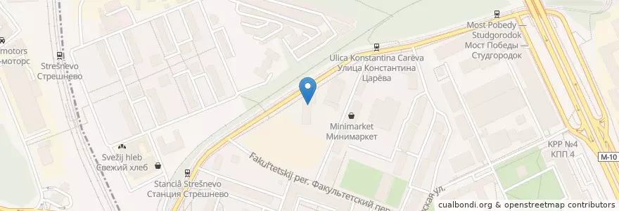 Mapa de ubicacion de Общежитие МАИ en Rússia, Distrito Federal Central, Москва, Район Сокол.
