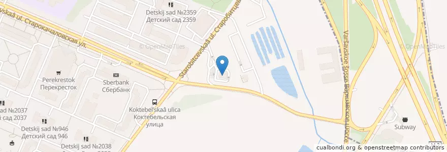 Mapa de ubicacion de BP Бутово en Russie, District Fédéral Central, Moscou, Юго-Западный Административный Округ, Район Северное Бутово.