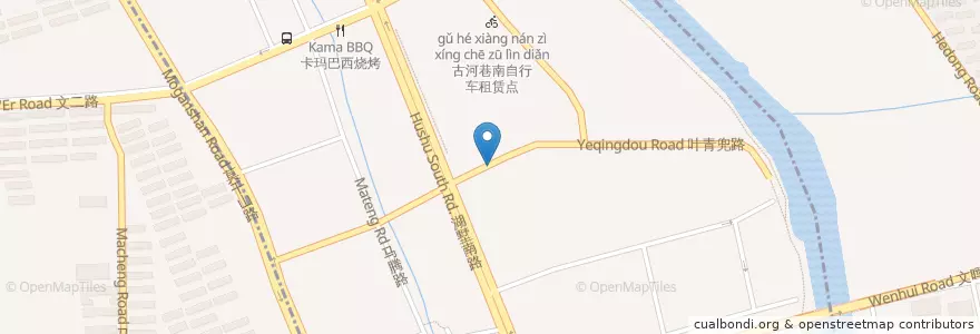 Mapa de ubicacion de 米市巷街道 en 中国, 浙江省, 杭州市, 拱墅区, 米市巷街道.
