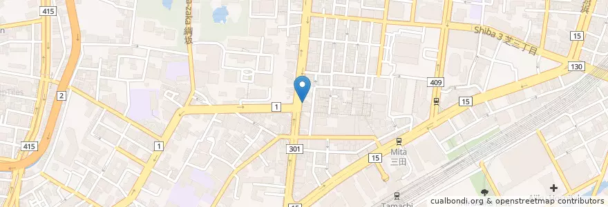 Mapa de ubicacion de 洋麺屋 五右衛門 en 日本, 東京都, 港区.