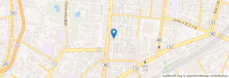 Mapa de ubicacion de サン歯科医院 en Japan, 東京都, 港区.