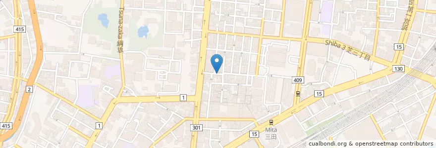 Mapa de ubicacion de ユニコン en Япония, Токио, Минато.