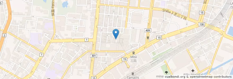 Mapa de ubicacion de 大金星 en Giappone, Tokyo, Minato.