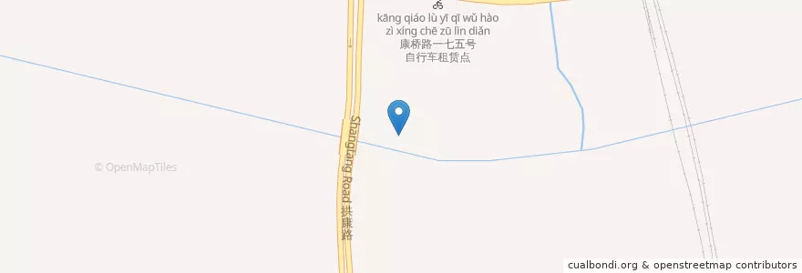 Mapa de ubicacion de 康桥街道 en China, Zhejiang, 杭州市, 拱墅区, 康桥街道.