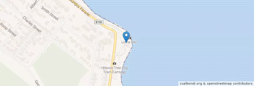 Mapa de ubicacion de The Pier Seafood Restaurant en オーストラリア, ビクトリア.