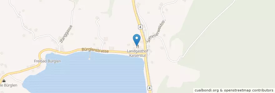 Mapa de ubicacion de Landgasthof Kaiserstul en Suiza, Obwalden, Lungern.