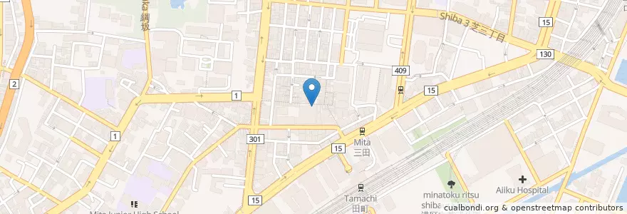 Mapa de ubicacion de 金の藏 en Япония, Токио, Минато.