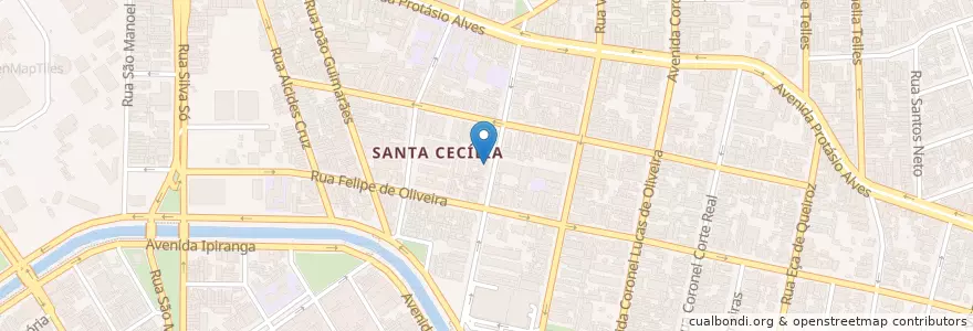 Mapa de ubicacion de Garagem Santa Cecília en Brazil, South Region, Rio Grande Do Sul, Metropolitan Region Of Porto Alegre, Região Geográfica Intermediária De Porto Alegre, Região Geográfica Imediata De Porto Alegre, Porto Alegre.