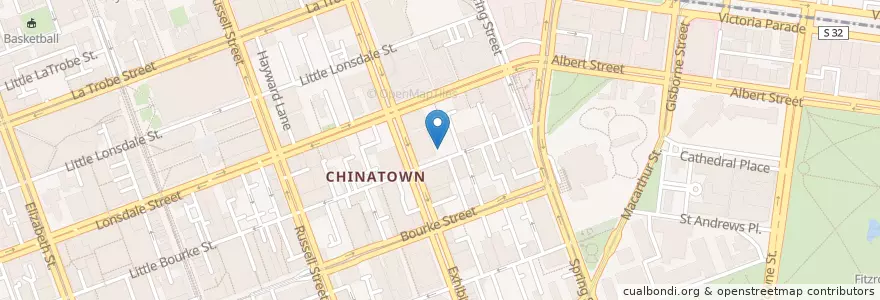 Mapa de ubicacion de Kuni's Japanese Restaurant en Australien, Victoria, City Of Melbourne.