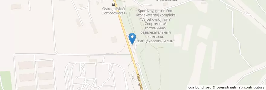 Mapa de ubicacion de Shell en Russie, District Fédéral Central, Oblast De Voronej, Городской Округ Воронеж.