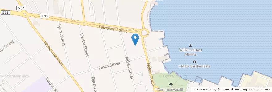 Mapa de ubicacion de Holy Trinity Anglican Church en Australia, Victoria, City Of Hobsons Bay.