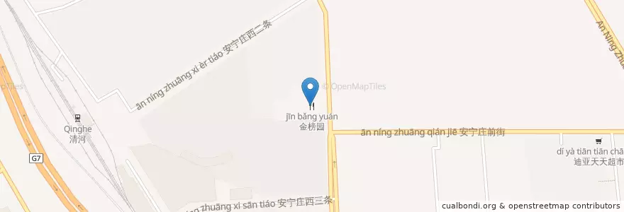 Mapa de ubicacion de 金榜园 en China, Pekín, Hebei, 海淀区.