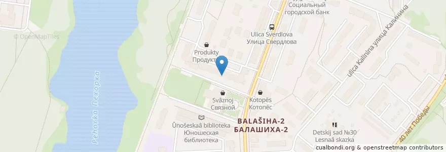 Mapa de ubicacion de Городская детская поликлиника №7 en Rusland, Centraal Federaal District, Oblast Moskou, Городской Округ Балашиха.