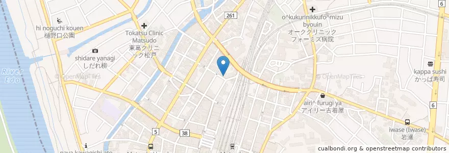Mapa de ubicacion de Love Ring en 日本, 千葉県, 松戸市.