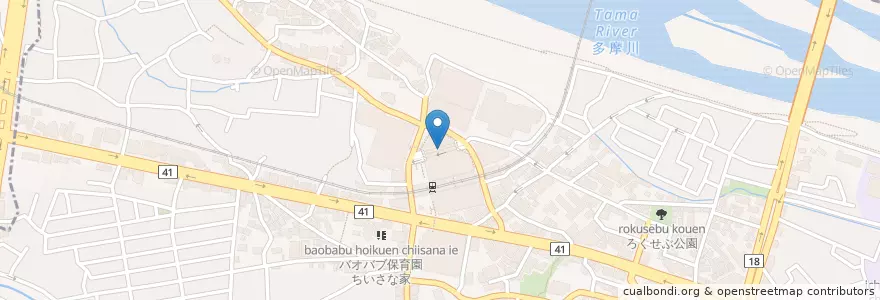 Mapa de ubicacion de 聖蹟桜ヶ丘駅 en Japão, Tóquio, 多摩市.