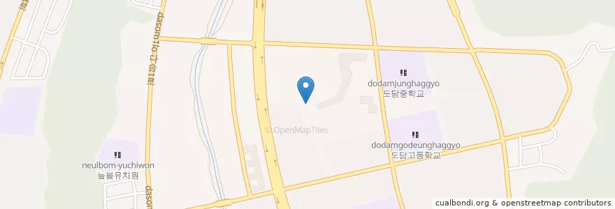 Mapa de ubicacion de 도담동 en 대한민국, 세종, 도담동, 도담동.