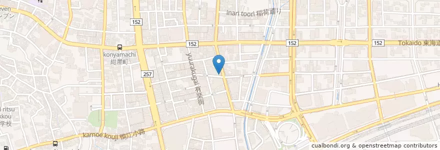 Mapa de ubicacion de てらきん en 일본, 시즈오카현, 浜松市, 中区.