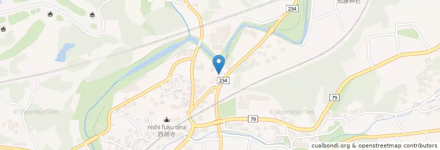 Mapa de ubicacion de 河城郵便局 en 日本, 静岡県, 菊川市.