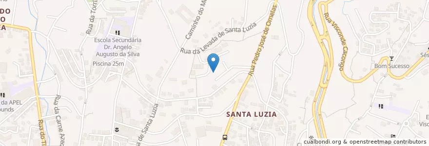 Mapa de ubicacion de Funchal (Santa Luzia) en Portugal, Funchal (Santa Luzia).