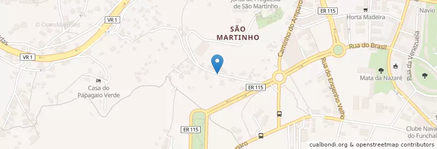 Mapa de ubicacion de São Martinho en 포르투갈, São Martinho.