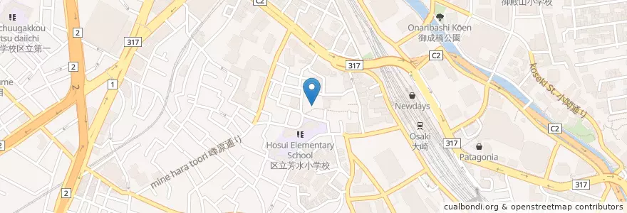 Mapa de ubicacion de 居木神社 (Irugi Jinja) en Japón, Tokio, Shinagawa.