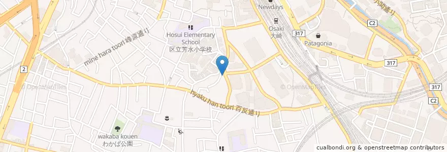 Mapa de ubicacion de とりいち en Japan, 東京都, 品川区.