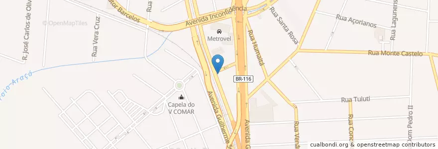 Mapa de ubicacion de Posto Miami en ブラジル, 南部地域, リオグランデ・ド・スル, Região Geográfica Intermediária De Porto Alegre, Região Metropolitana De Porto Alegre, Região Geográfica Imediata De Porto Alegre, Canoas.