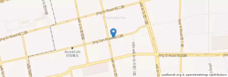 Mapa de ubicacion de 大观园街道 en 중국, 산둥성, 济南市, 市中区, 大观园街道.