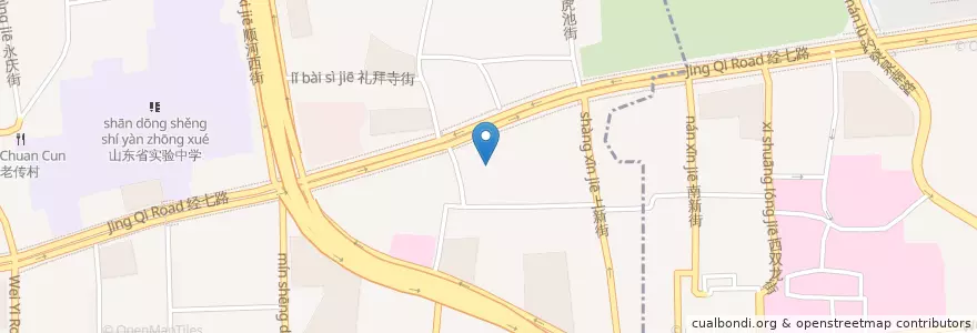 Mapa de ubicacion de 泺源街道 en Çin, Şantung, 济南市, 市中区, 泺源街道.