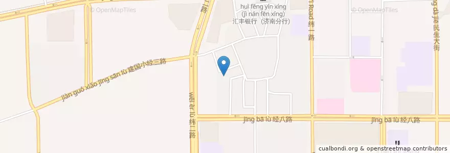 Mapa de ubicacion de 杆石桥街道 en 中国, ツャントン;山東, チーナン;済南市, 市中区, 杆石桥街道.