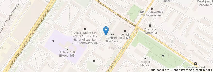 Mapa de ubicacion de СКБ-Банк en Rusia, Уральский Федеральный Округ, Свердловская Область, Городской Округ Екатеринбург.