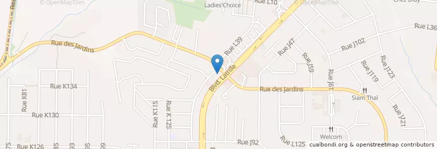 Mapa de ubicacion de Pharmacie Espace Santé en Costa Do Marfim, Abidjan, Cocody.