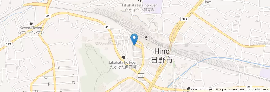 Mapa de ubicacion de ドトールコーヒーショップ en 日本, 东京都/東京都, 日野市.