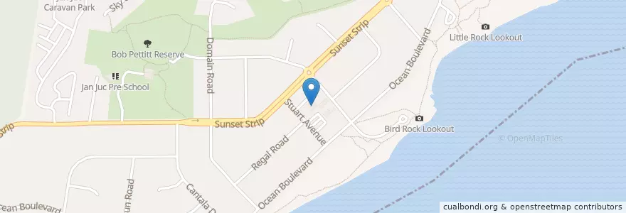 Mapa de ubicacion de The Beach Hotel en 오스트레일리아, Victoria, Surf Coast Shire.