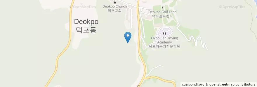 Mapa de ubicacion de 옥포2동 en 대한민국, 경상남도, 거제시, 옥포2동.