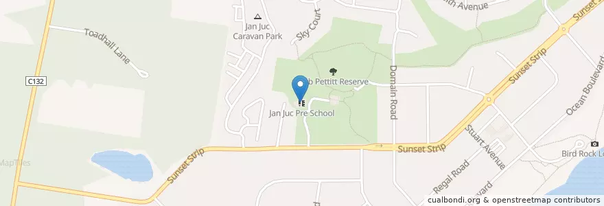 Mapa de ubicacion de Jan Juc Pre School en Australië, Victoria, Surf Coast Shire.