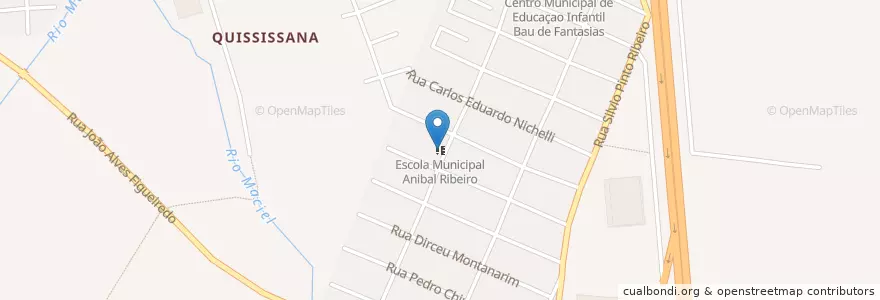 Mapa de ubicacion de Escola Municipal Anibal Ribeiro en Brasil, Región Sur, Estado De Paraná, Região Geográfica Intermediária De Curitiba, Região Metropolitana De Curitiba, Microrregião De Curitiba, São José Dos Pinhais.