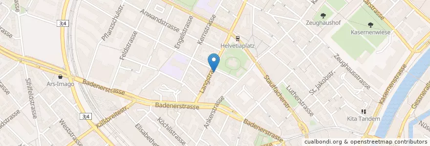 Mapa de ubicacion de SO Pizza en Switzerland, Zurich, District Zurich, Zurich.